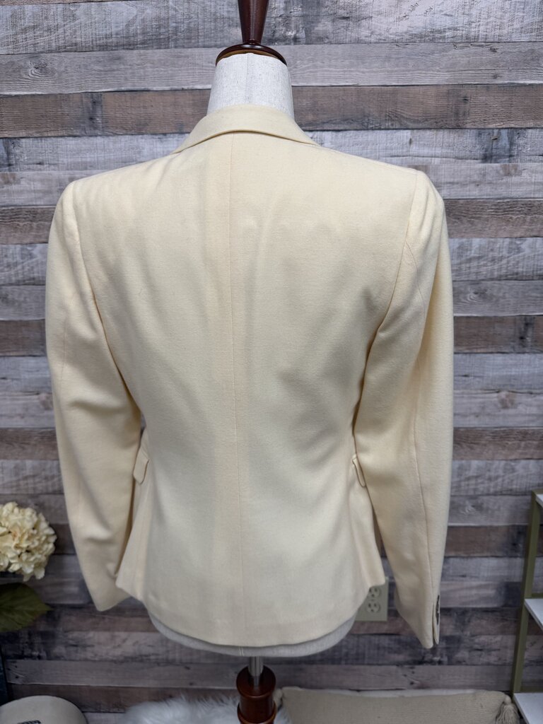 Cream 100% Wool Blazer