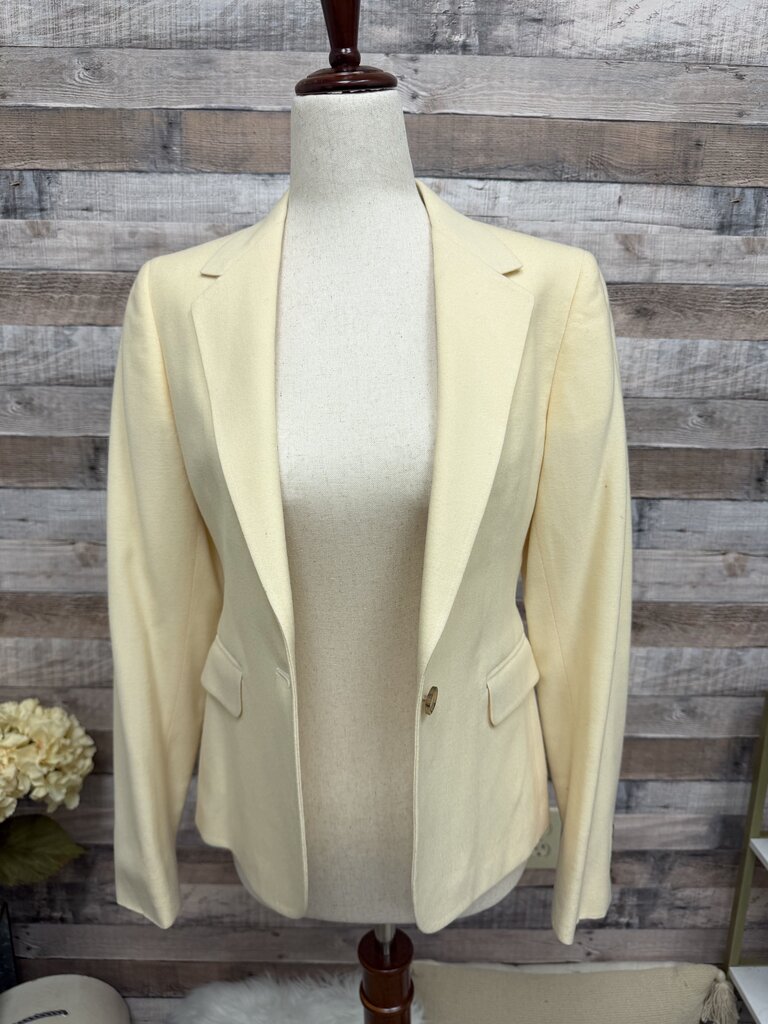 Cream 100% Wool Blazer