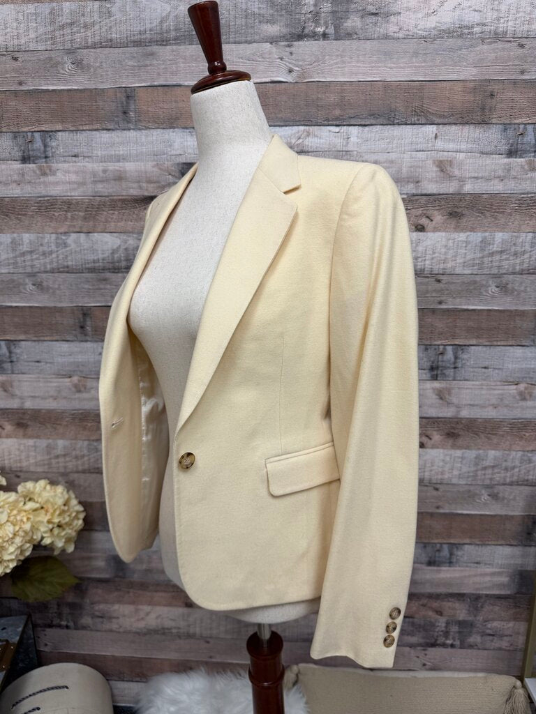 Cream 100% Wool Blazer