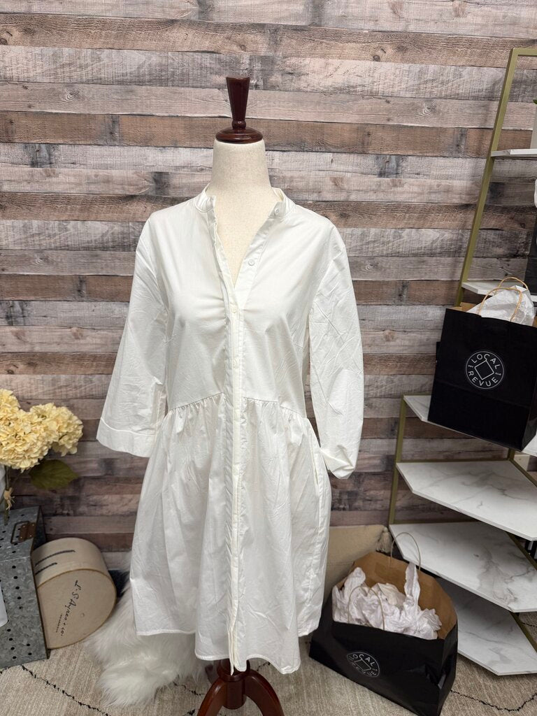 Tuckernuck Royal White Shirt Dress M