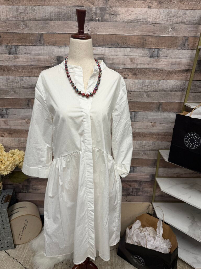 Tuckernuck Royal White Shirt Dress M