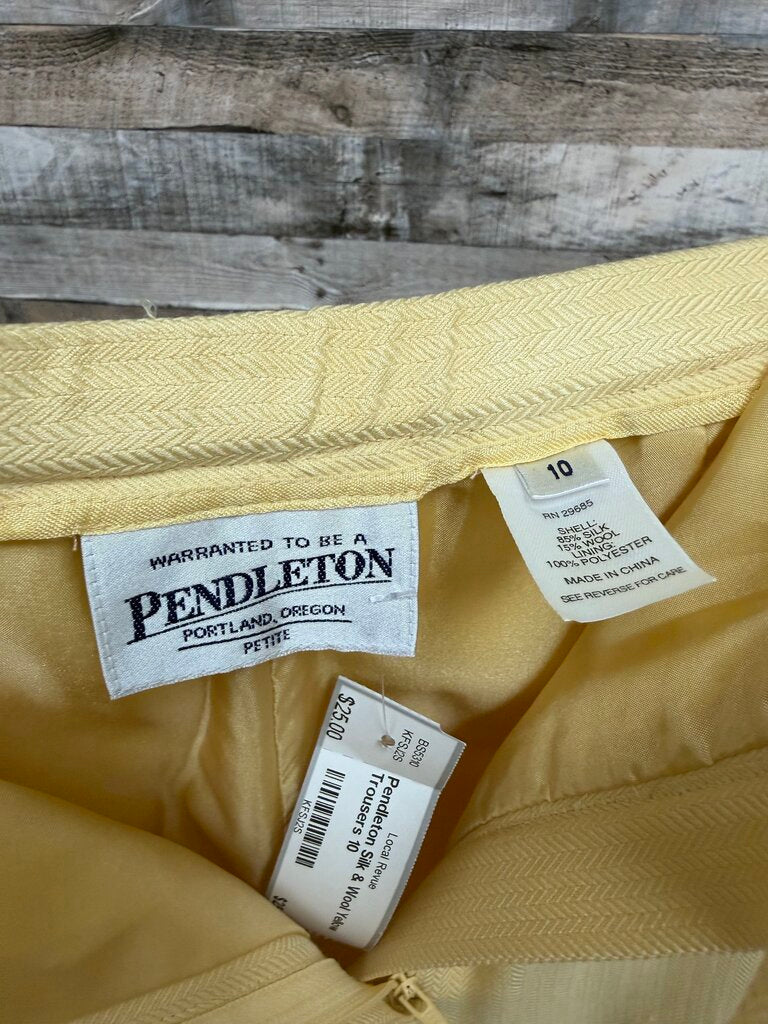 Pendleton Silk & Wool Yellow Trousers