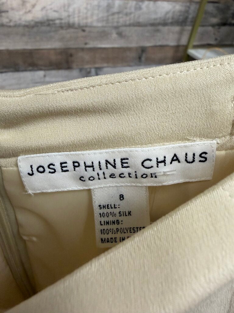 Josephine Chaus Ivory Silk Skirt