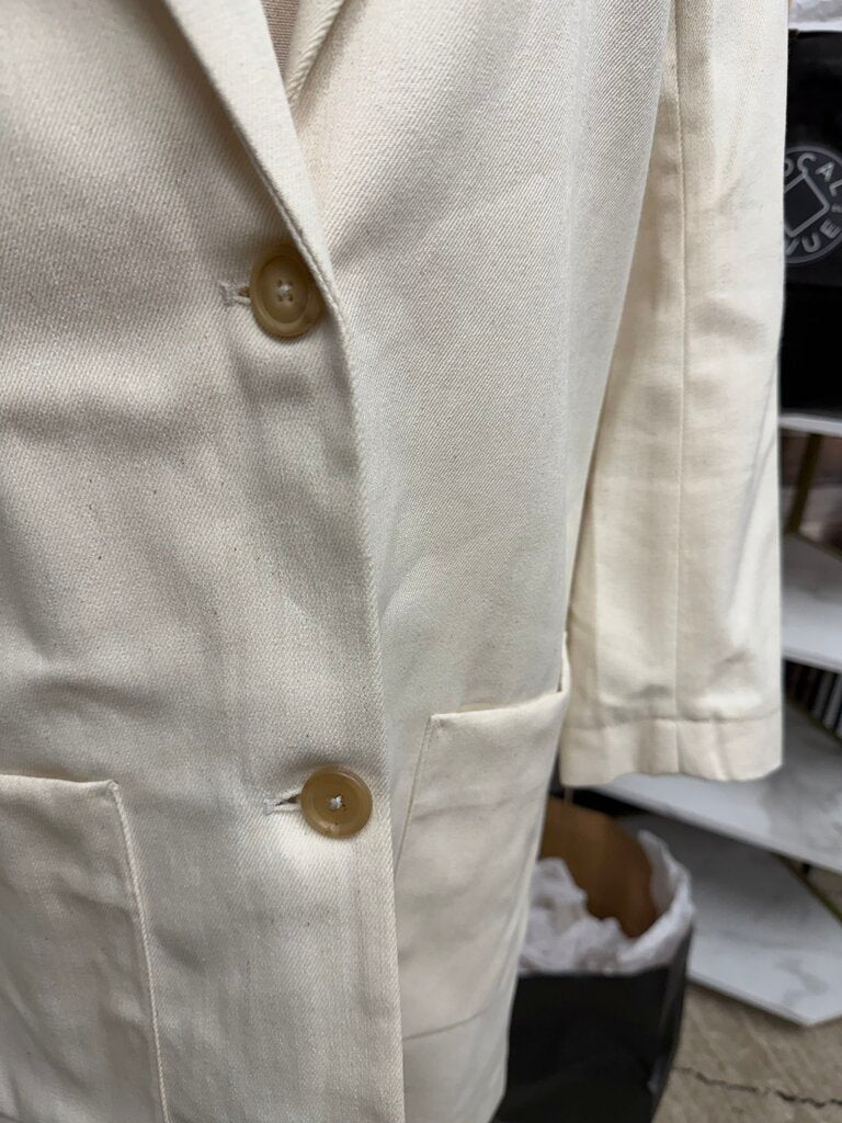 Josephine Chaus Ivory Silk Skirt