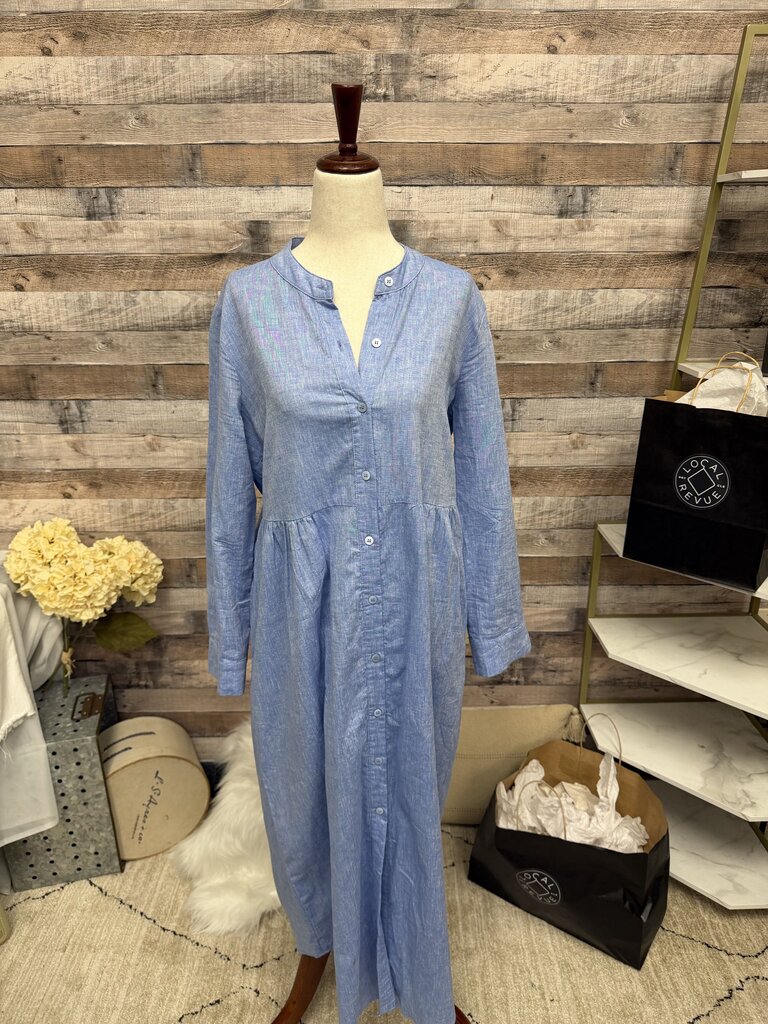 Pomander Place Blue Shirt Dress S