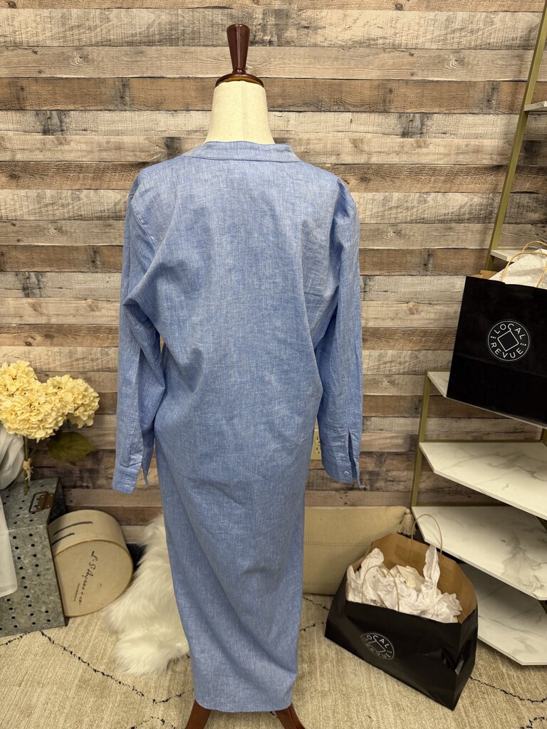 Pomander Place Blue Shirt Dress S