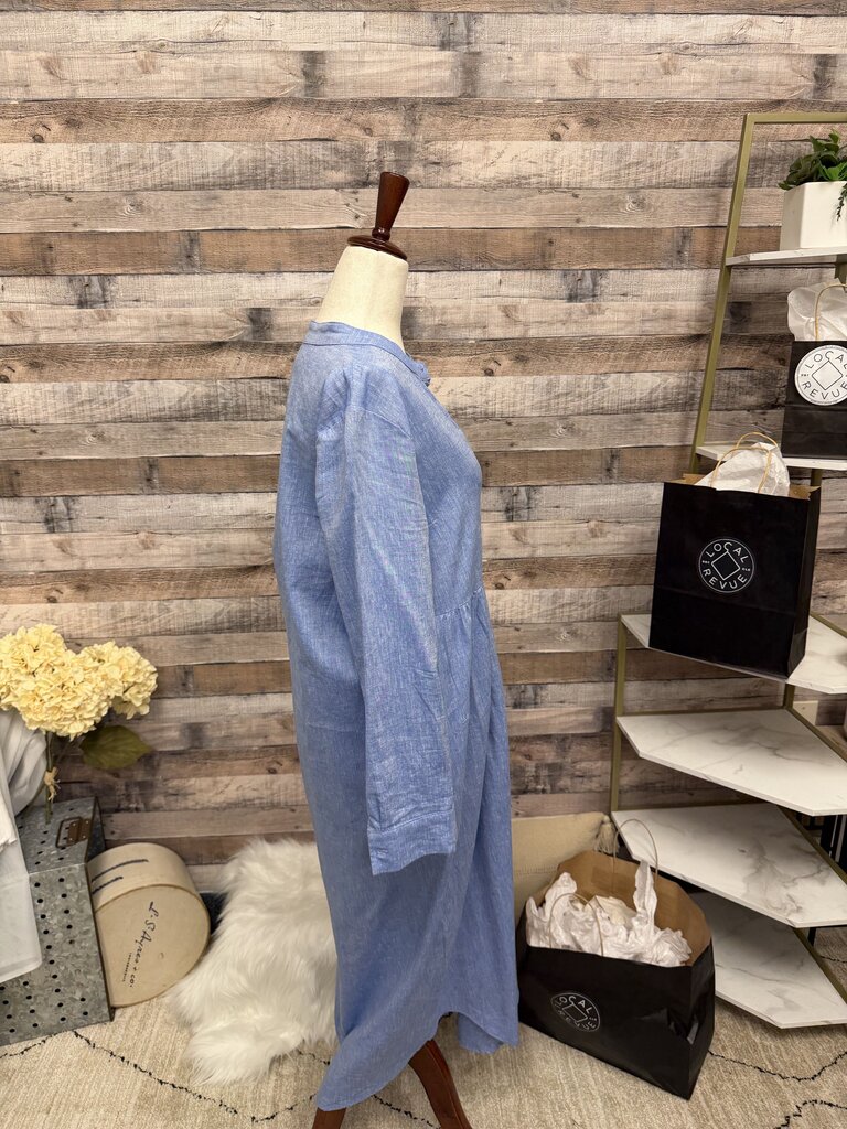 Pomander Place Blue Shirt Dress S