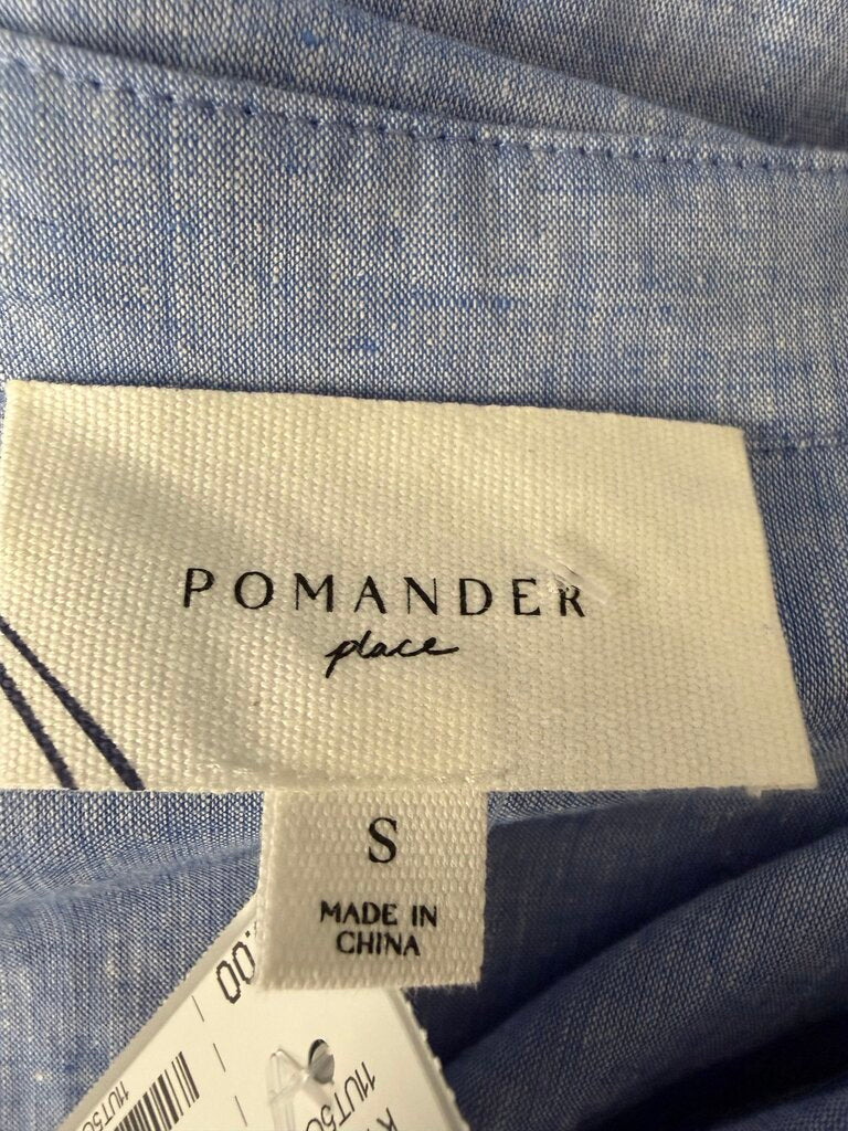 Pomander Place Blue Shirt Dress S