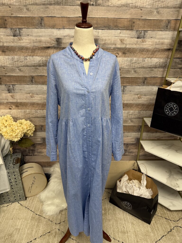 Pomander Place Blue Shirt Dress S