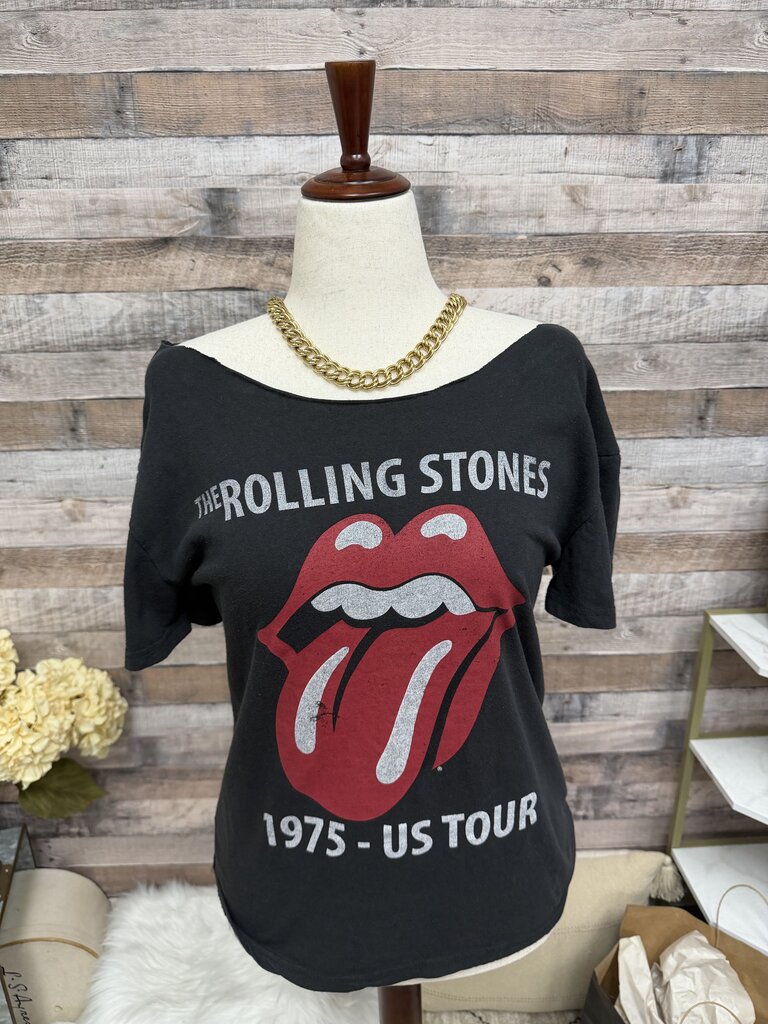Rolling Stone 1975 US Tour Grey Graphic Tee