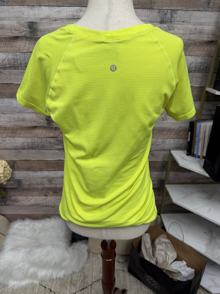 Lululemon Yellow Neon Tech Short Sleeve Tee