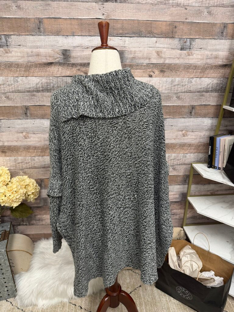 RD Style Grey Knit Turtleneck Sweater M
