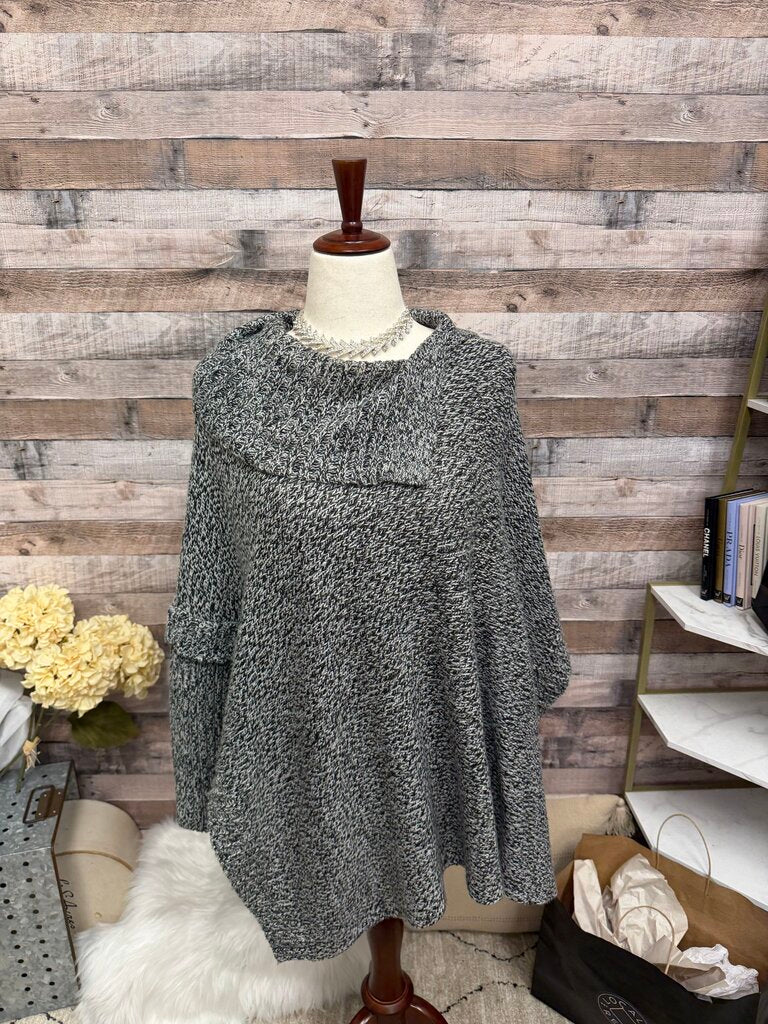 RD Style Grey Knit Turtleneck Sweater M