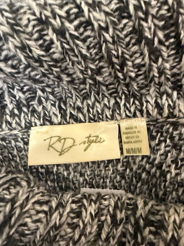 RD Style Grey Knit Turtleneck Sweater M