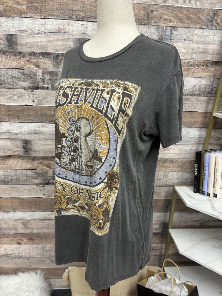 Altar'd State Grey Nashville Music City Graphic Tee S