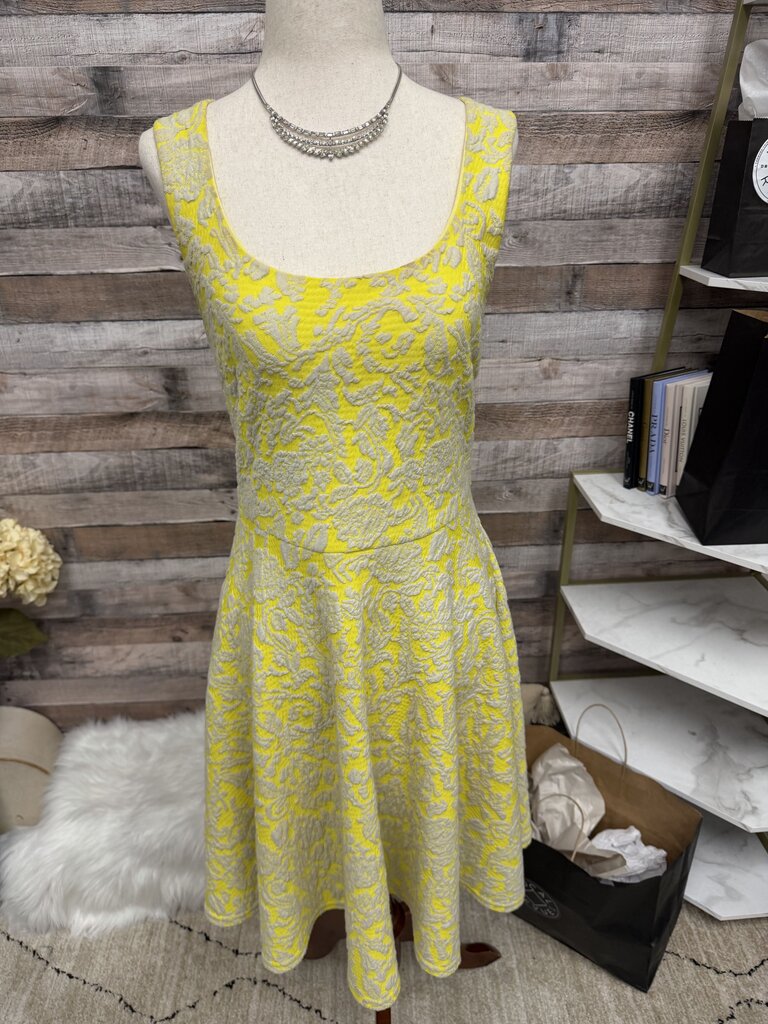 Brixon Ivy Jacquard Textured Knit Sleeveless Dress M