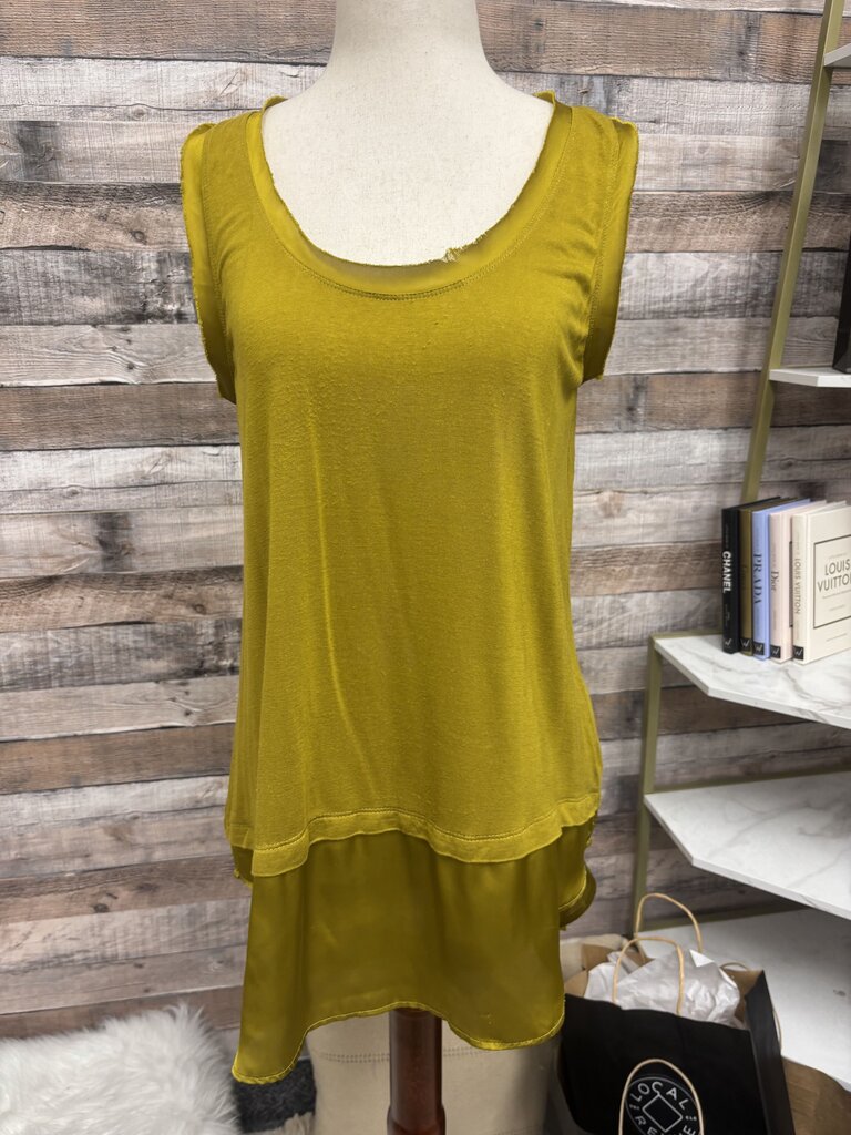 Peyton Jenson Yellow Sleeveless Tank Top S