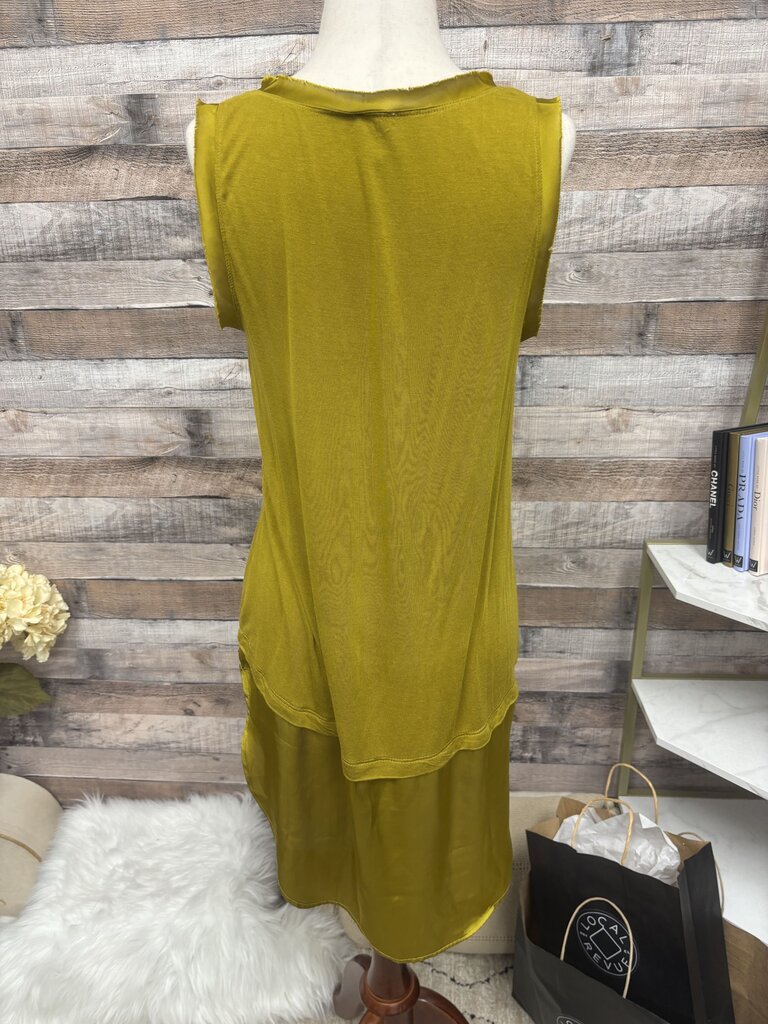Peyton Jenson Yellow Sleeveless Tank Top S