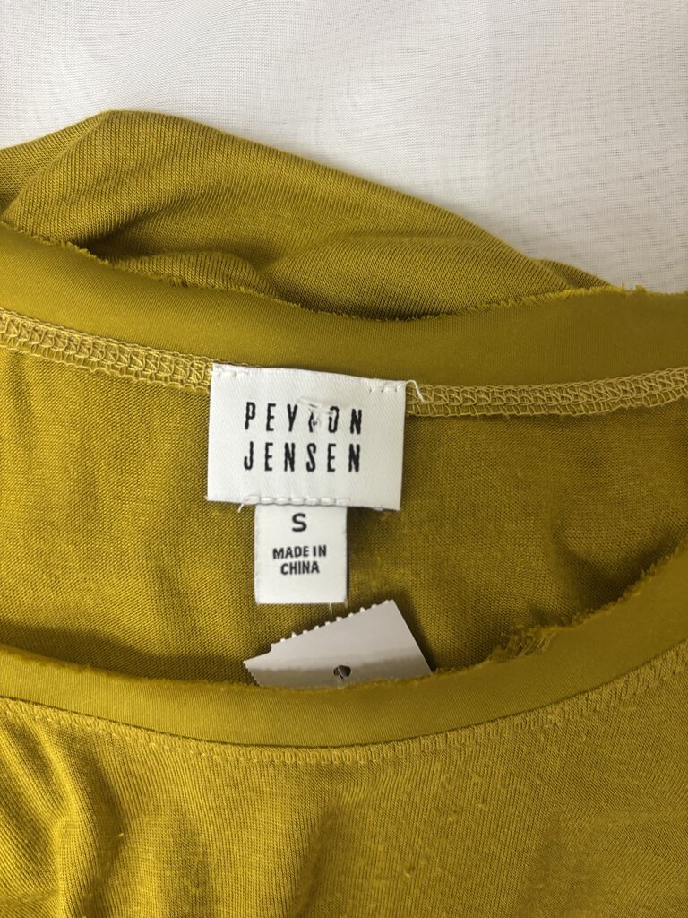 Peyton Jenson Yellow Sleeveless Tank Top S