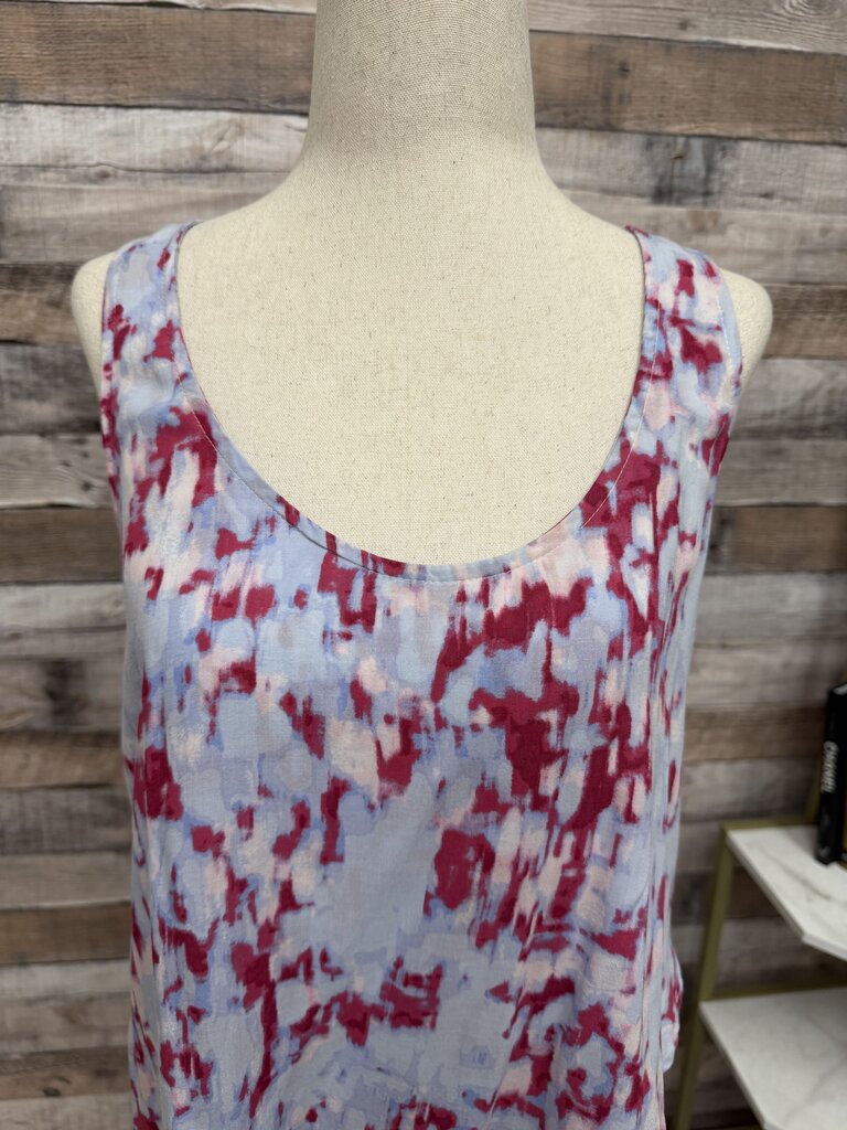 Splendid Brand Red & Grey Print Sleeveless Tank Top S