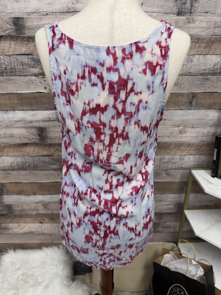 Splendid Brand Red & Grey Print Sleeveless Tank Top S