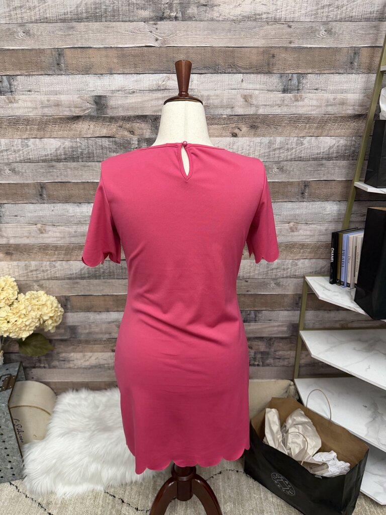 Pink Short Sleeve T-Shirt Dress M