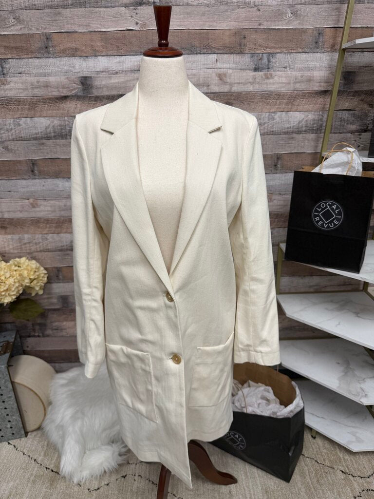 Serrano Cream Longline Style Blazer