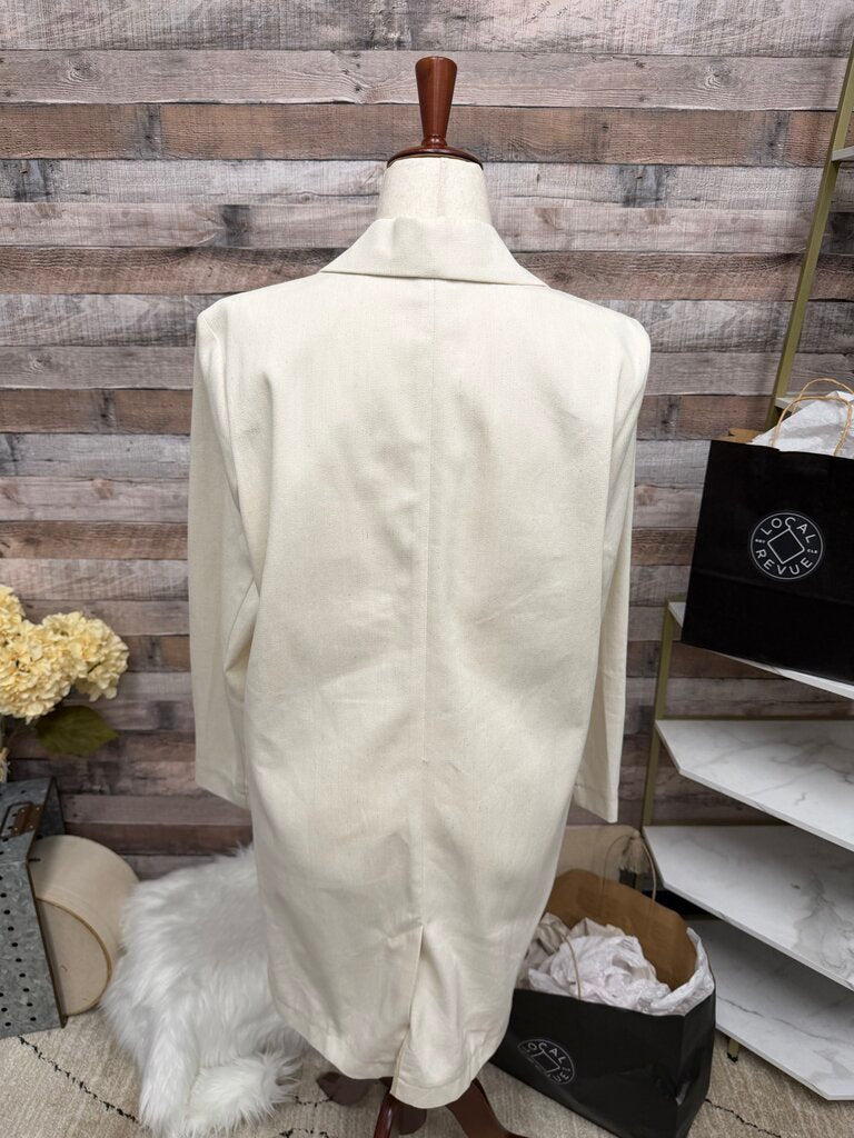 Serrano Cream Longline Style Blazer