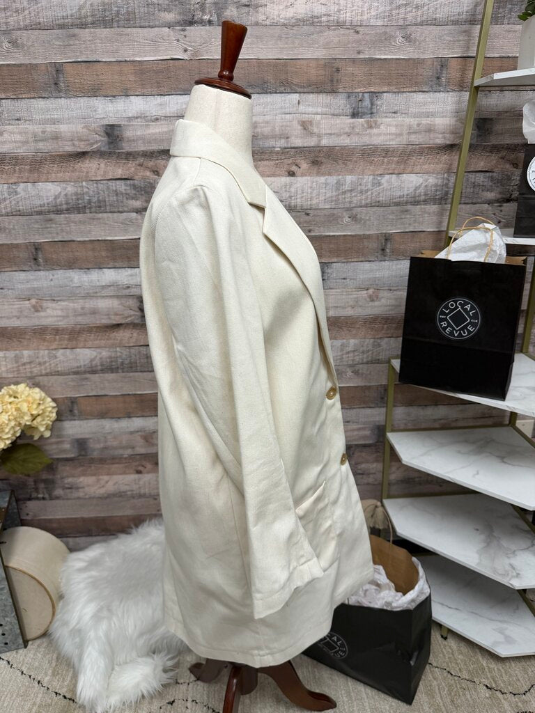 Serrano Cream Longline Style Blazer