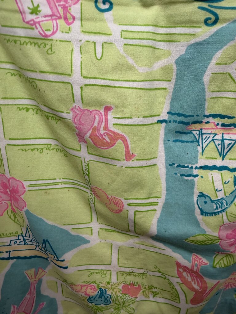 Lily Pulitzer Green & Pink Skirt
