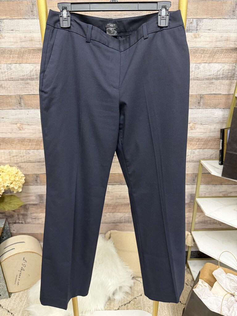 Ann Taylor Navy Petite Curvy Dress Pants