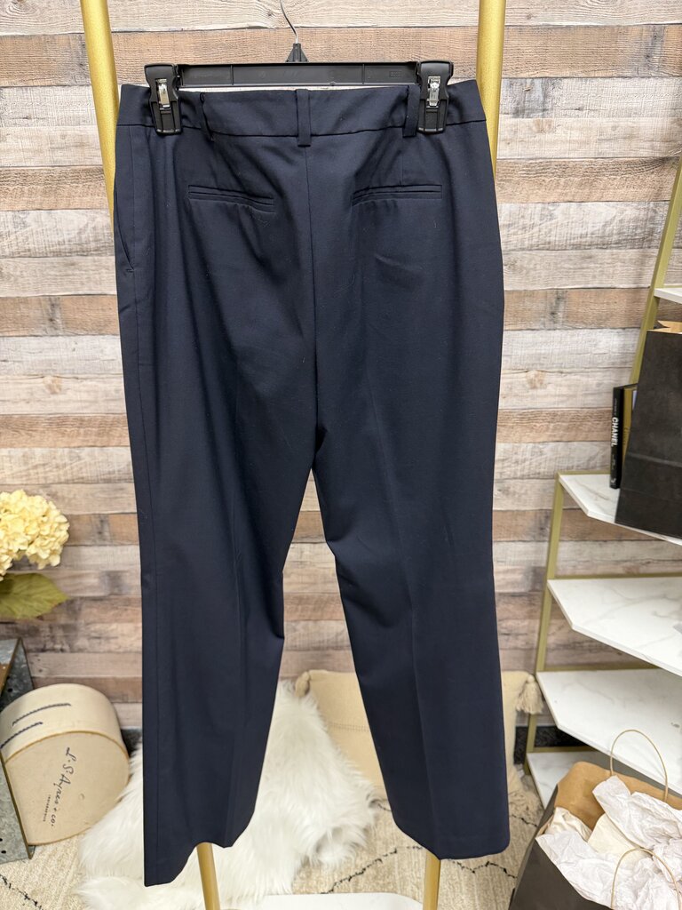Ann Taylor Navy Petite Curvy Dress Pants