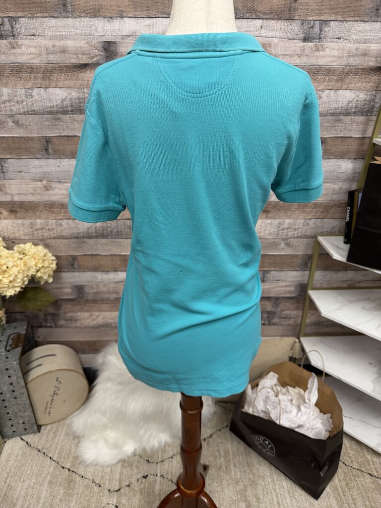 Faconnable Short Sleeve Teal Polo