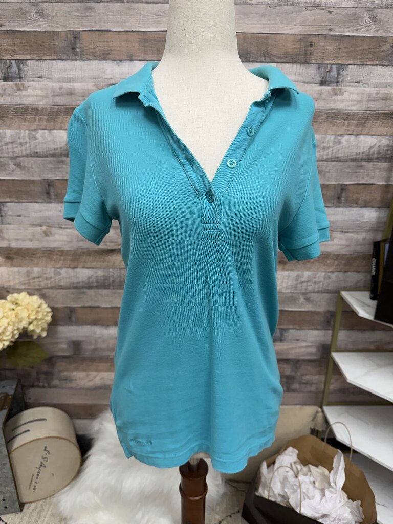 Faconnable Short Sleeve Teal Polo