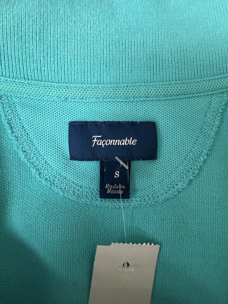 Faconnable Short Sleeve Teal Polo