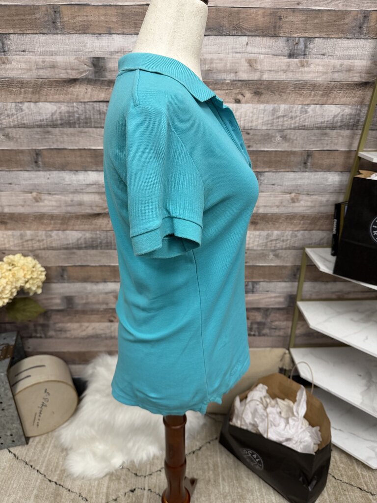 Faconnable Short Sleeve Teal Polo