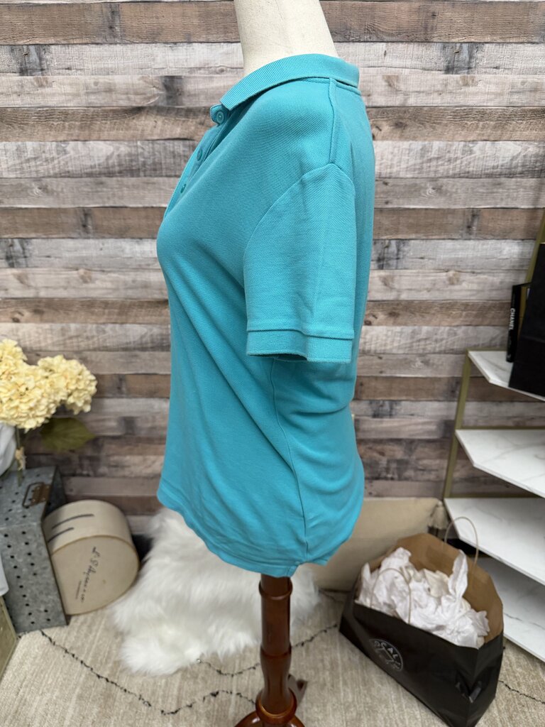 Faconnable Short Sleeve Teal Polo