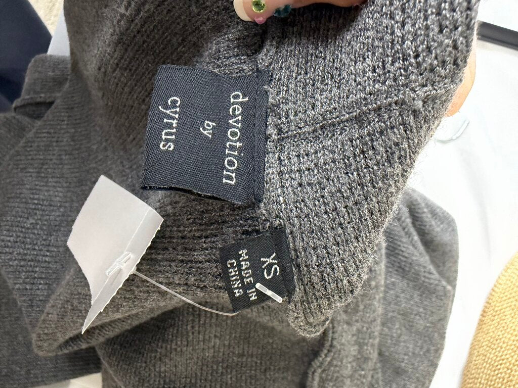 Devotion By Cyrus Dark Grey Cardigan