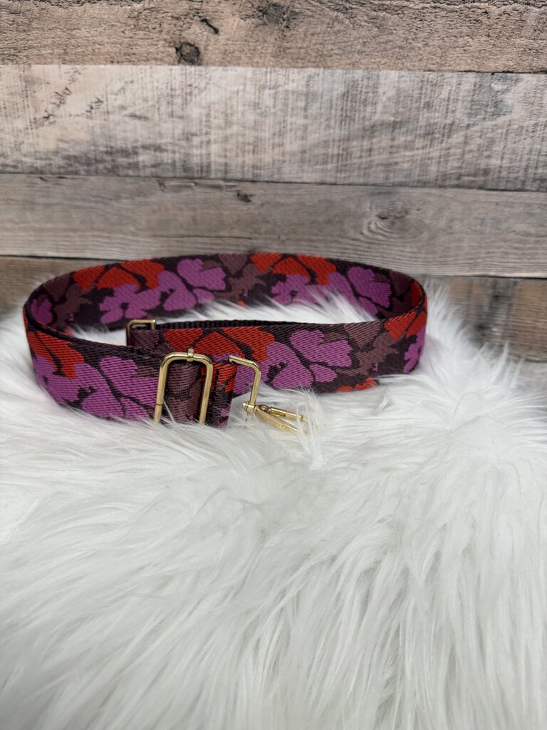 Kedzie Purple Floral Print Crossbody Strap