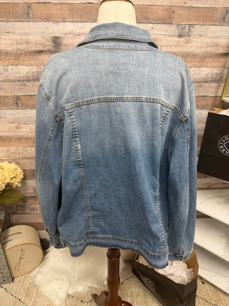 Kut From The Kloth Medium Wash Denim Jacket
