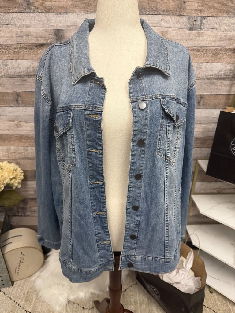 Kut From The Kloth Medium Wash Denim Jacket