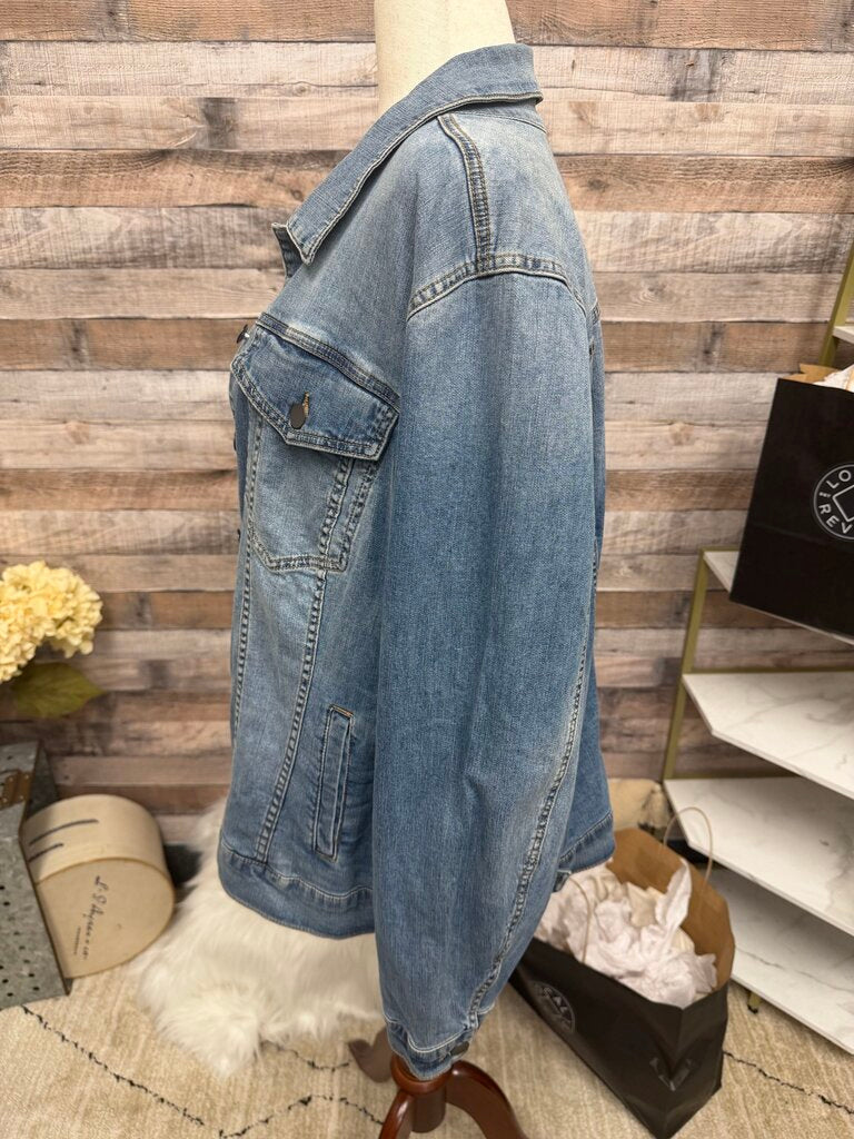 Kut From The Kloth Medium Wash Denim Jacket