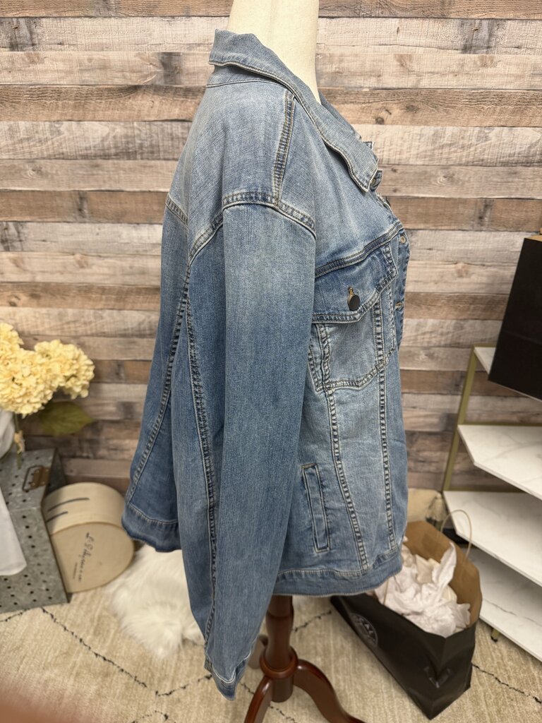 Kut From The Kloth Medium Wash Denim Jacket