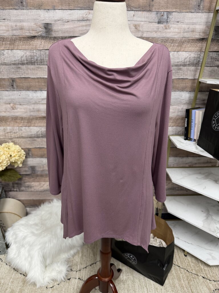 Lisa Bayne Purple Long Sleeve Top