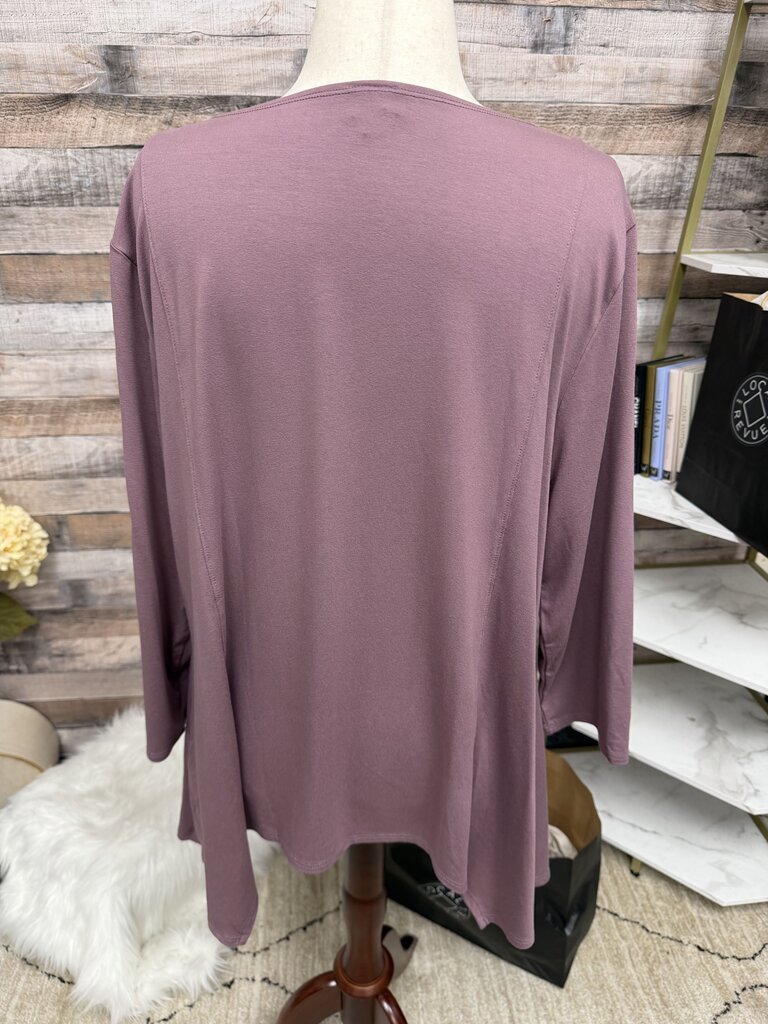 Lisa Bayne Purple Long Sleeve Top