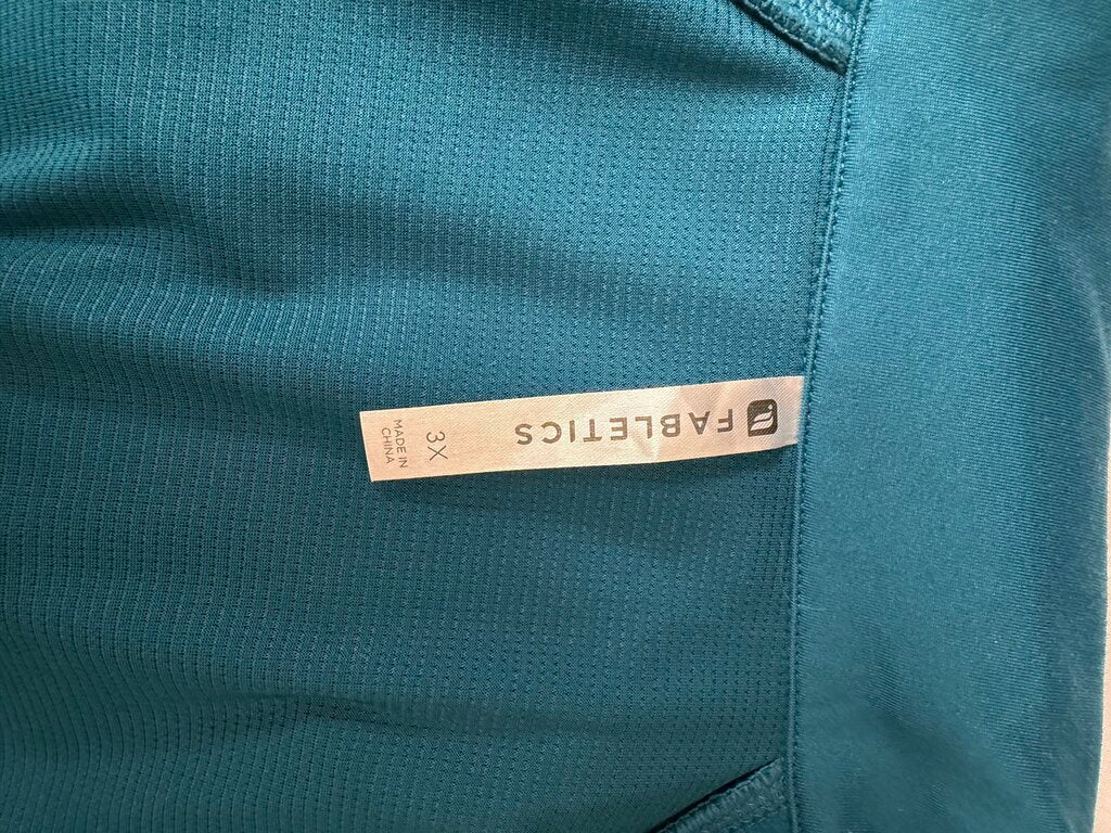 Fabletics Blue Fleece Zip Up Hoodie