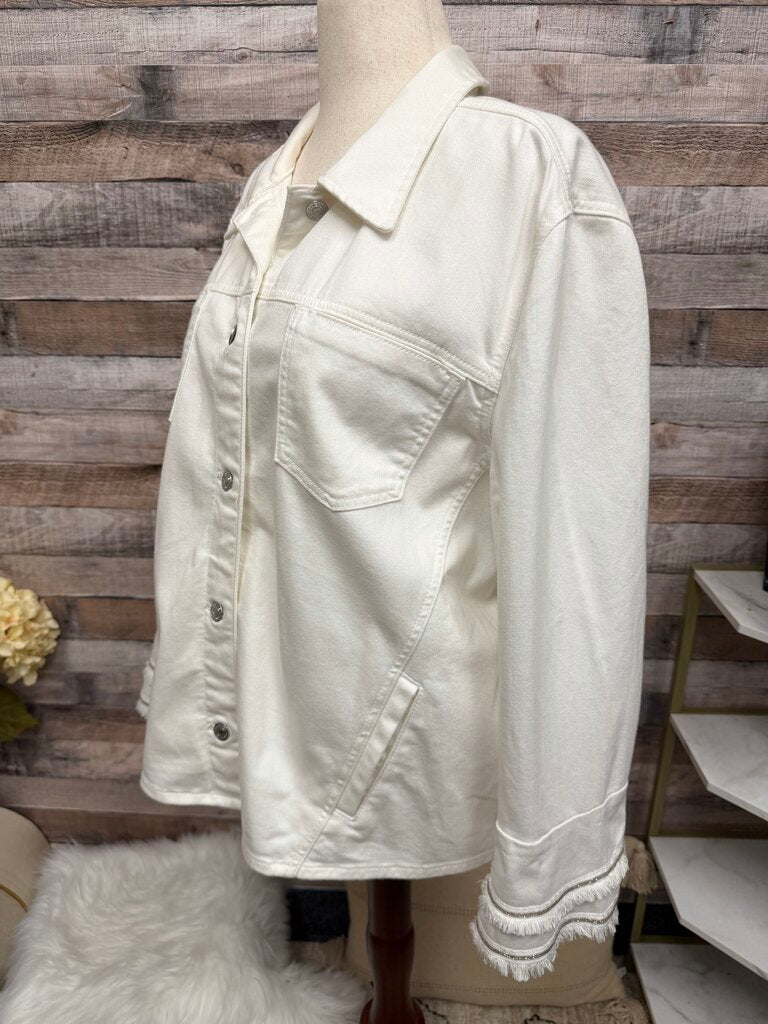 Chico's White Denim Jacket