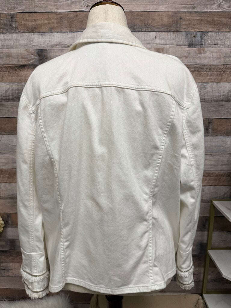 Chico's White Denim Jacket