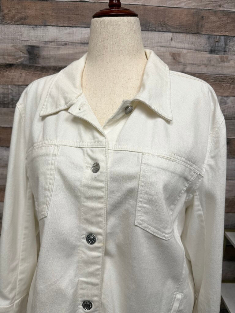 Chico's White Denim Jacket