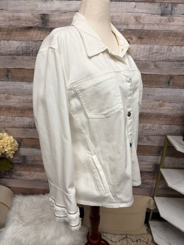 Chico's White Denim Jacket